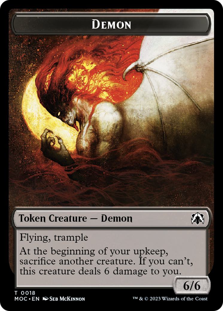 Angel Token (03) // Demon Token (18) [March of the Machine: Commander: Tokens] [Non-Foil]
