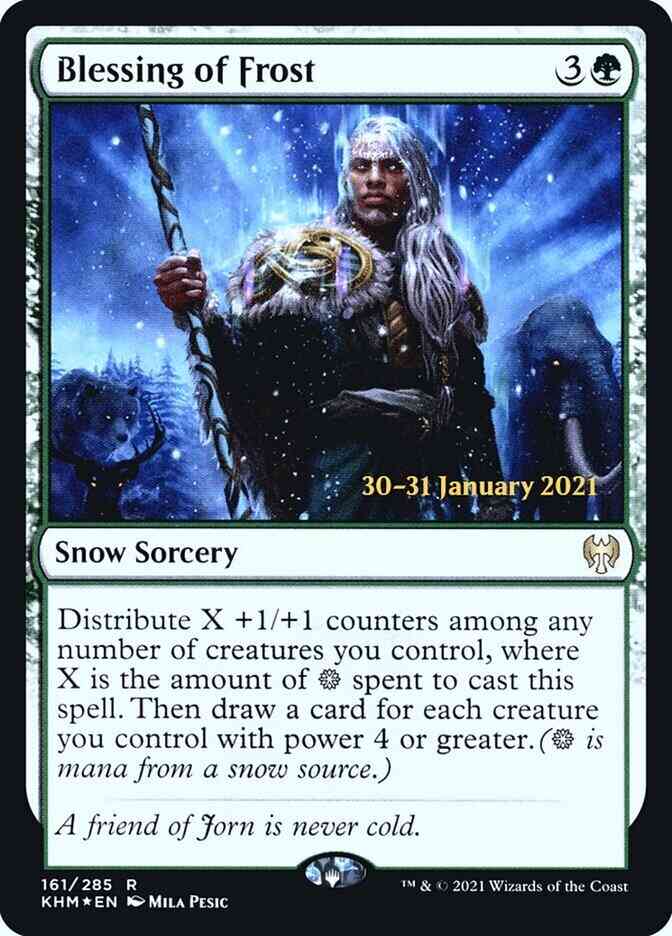 Blessing of Frost [Prerelease] [161s] [Kaldheim Promos] [Foil]