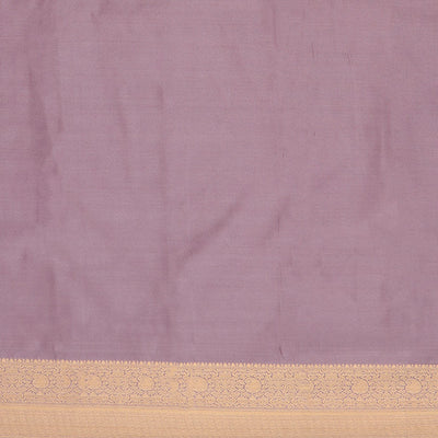 Green striped with floral motifs budget silk saree with contrast zari border & traditional zari design pallu