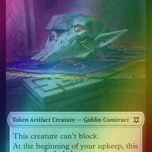 Angel Warrior Token (01) // Goblin Construct Token (11) [Zendikar Rising Tokens] [Foil]
