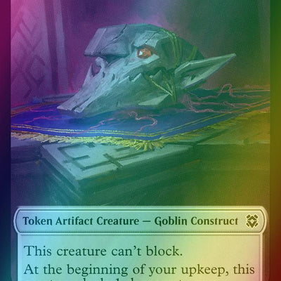 Angel Warrior Token (01) // Goblin Construct Token (11) [Zendikar Rising Tokens] [Foil]