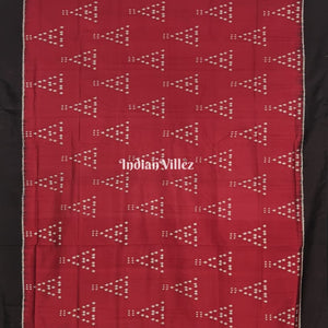 Maroon Jhoti Odisha Handloom Contemporary Silk Saree