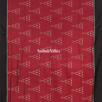 Maroon Jhoti Odisha Handloom Contemporary Silk Saree