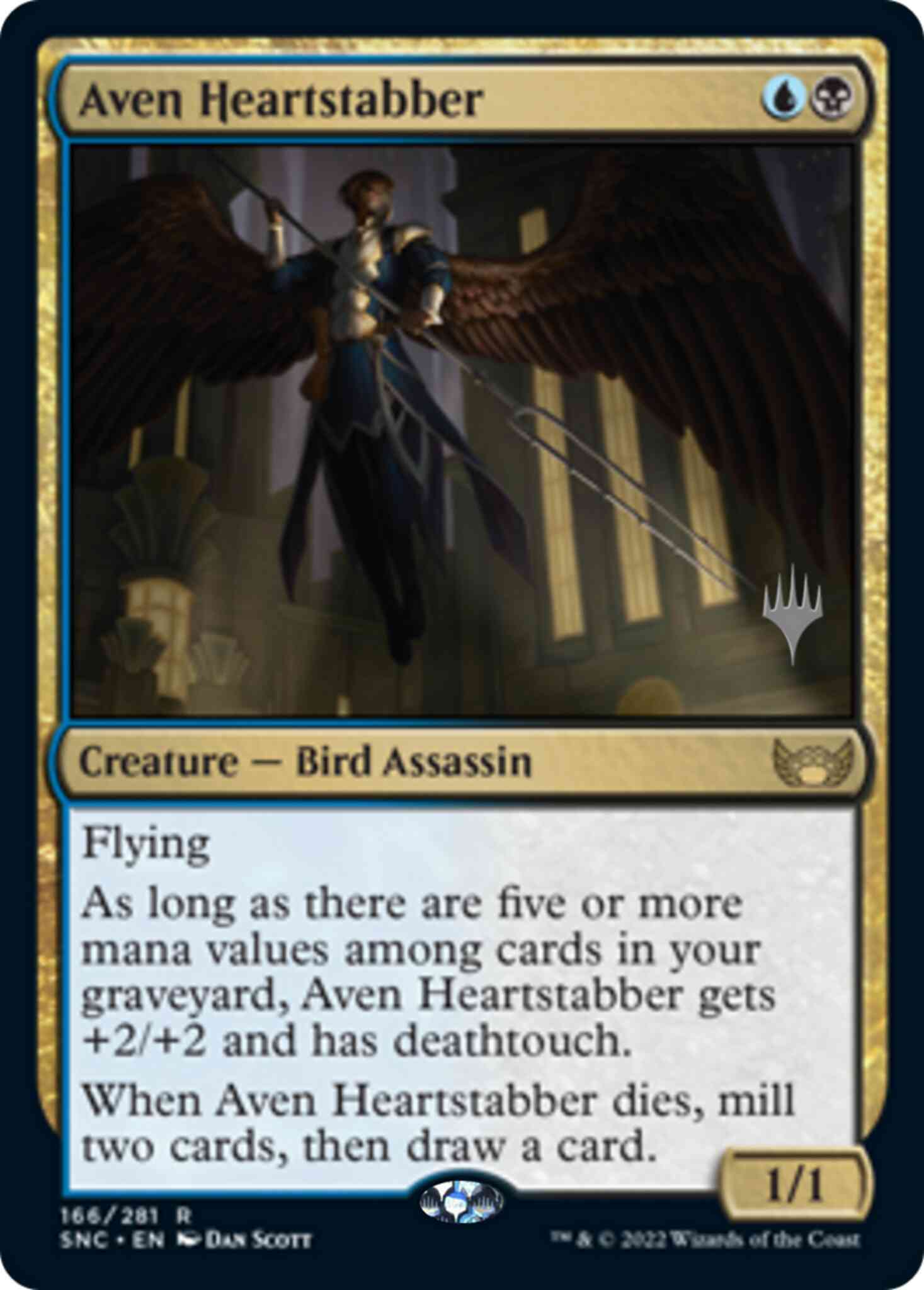 Aven Heartstabber [Promo Pack] [166p] [Streets of New Capenna: Promos] [Non-Foil]
