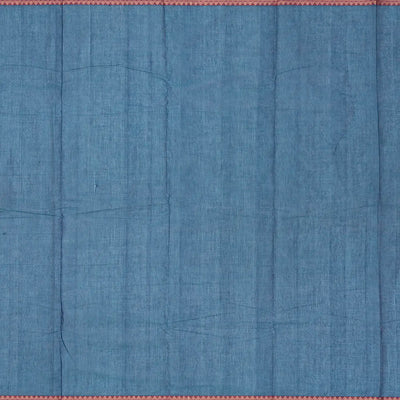 Blue Handloom Kanchi Cotton Saree With Annam & Diamond Buttas