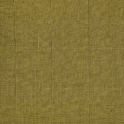 Olive Green Handloom Mangalagiri Cotton Saree With Checks