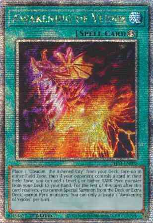 Awakening of Veidos - PHNI-EN095 - Quarter Century Secret Rare - 1st Edition