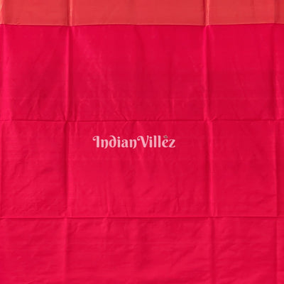 Black Red Fish Motif Sambalpuri Silk Saree with Tissue Anchal