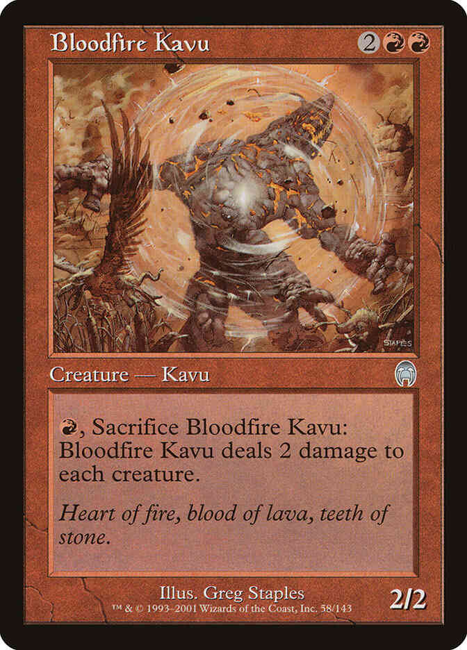 Bloodfire Kavu [58] [Apocalypse] [Non-Foil]