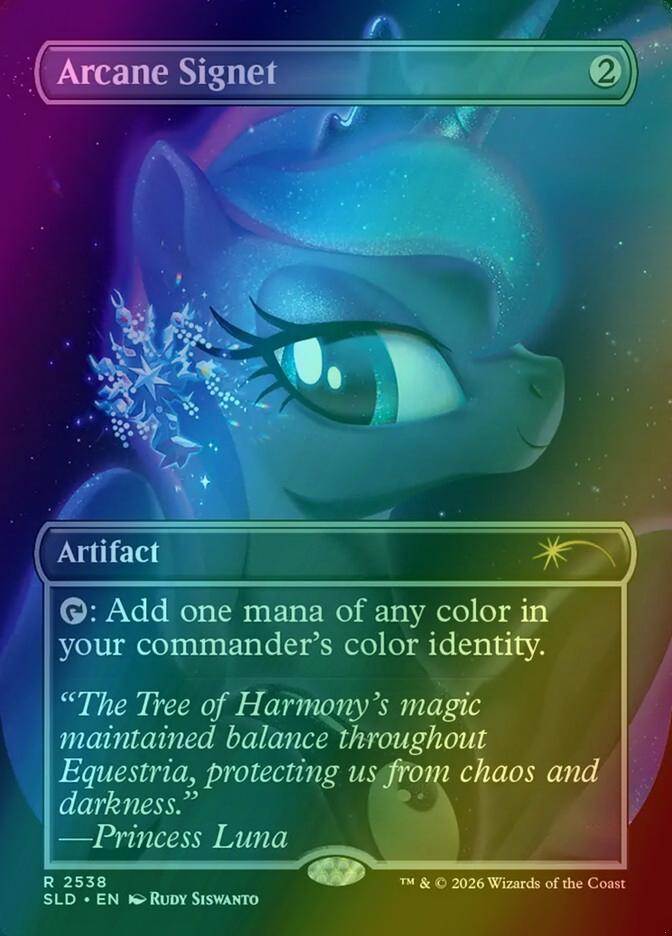 Arcane Signet [2538] [Borderless] [Friendship is Magic] [Secret Lair Drop] [Foil]