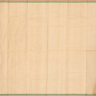 Cream Handloom Kanchi Cotton Saree With Mango Motifs