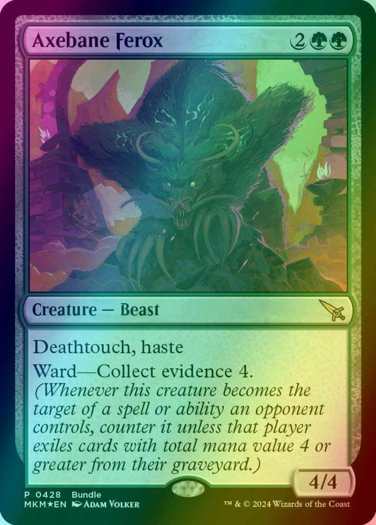 Axebane Ferox [428] [Bundle] [Murders at Karlov Manor] [Foil]