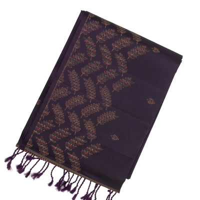 Magenta Handloom Soft Silk Saree With Floral Buttas