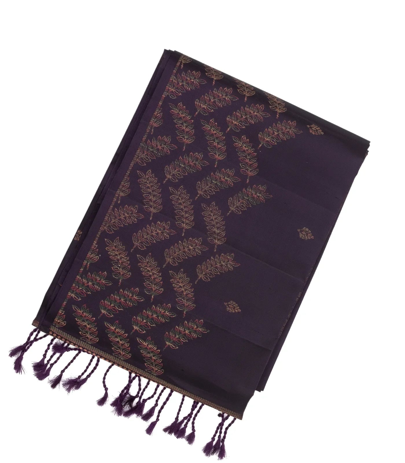 Magenta Handloom Soft Silk Saree With Floral Buttas