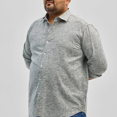 Grey Linen Blend Shirt