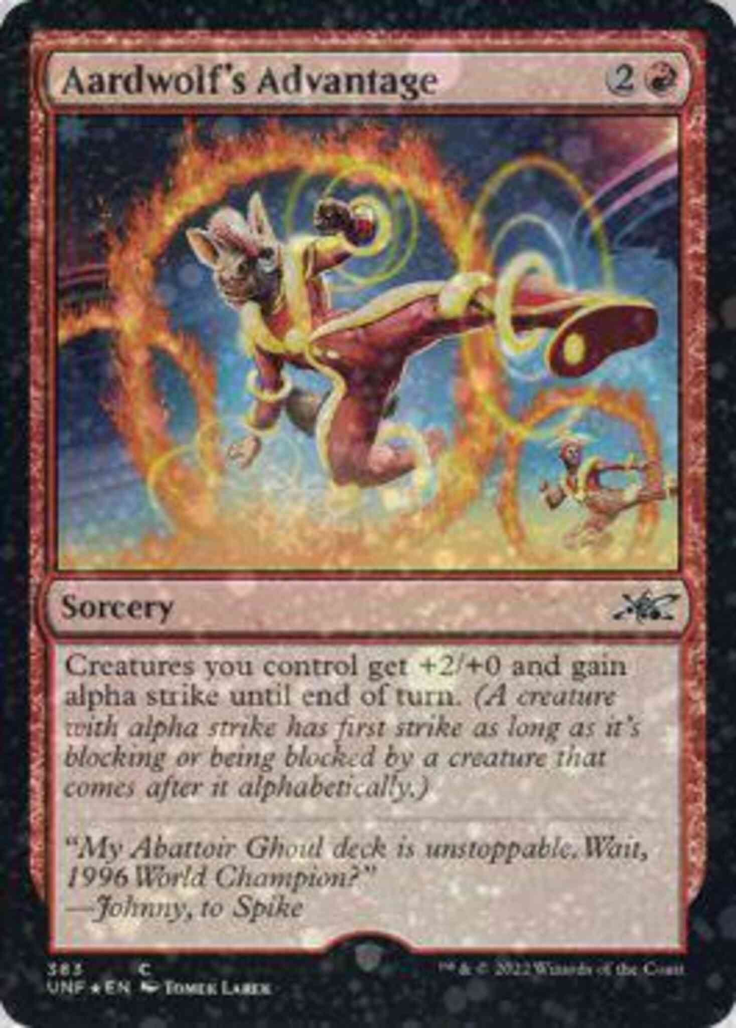 Aardwolf's Advantage [383] [Unfinity] [Galaxy Foil]