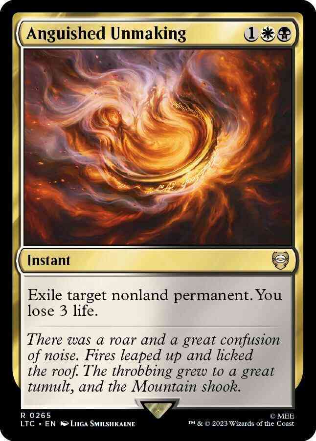 Anguished Unmaking [265] [The Lord of the Rings: Tales of Middle-earth: Commander] [Non-Foil]