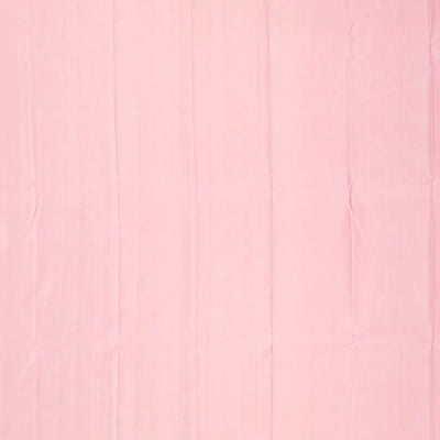 Baby Pink Handloom Kanchipuram Silk Saree With Abstract Motifs