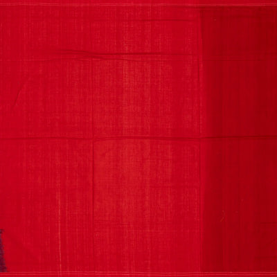 Indigo Blue Orissa Cotton Saree With Tie & Dye And Floral Motifs