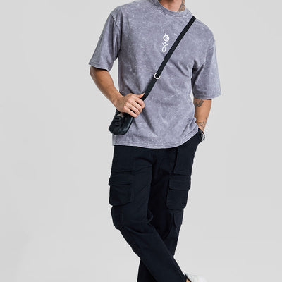 Divine Grey Oversized Fit T-Shirt