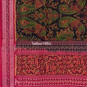 Peacock Multicolor Odisha Handloom Sambalpuri Cotton Saree