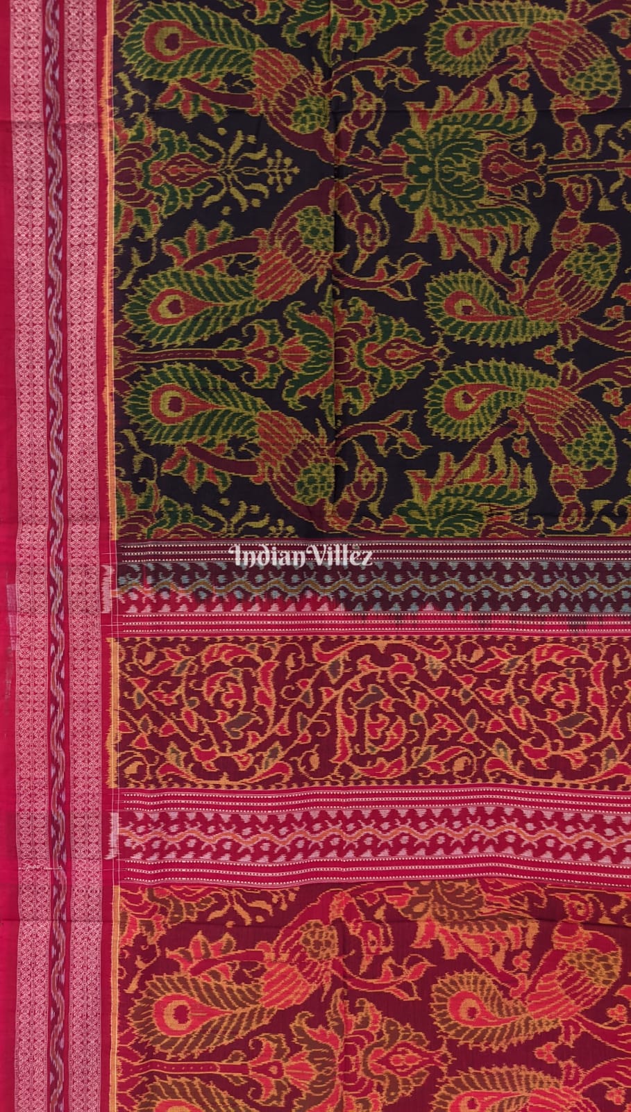 Peacock Multicolor Odisha Handloom Sambalpuri Cotton Saree