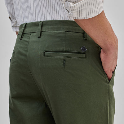 Olive Slim Fit Trousers