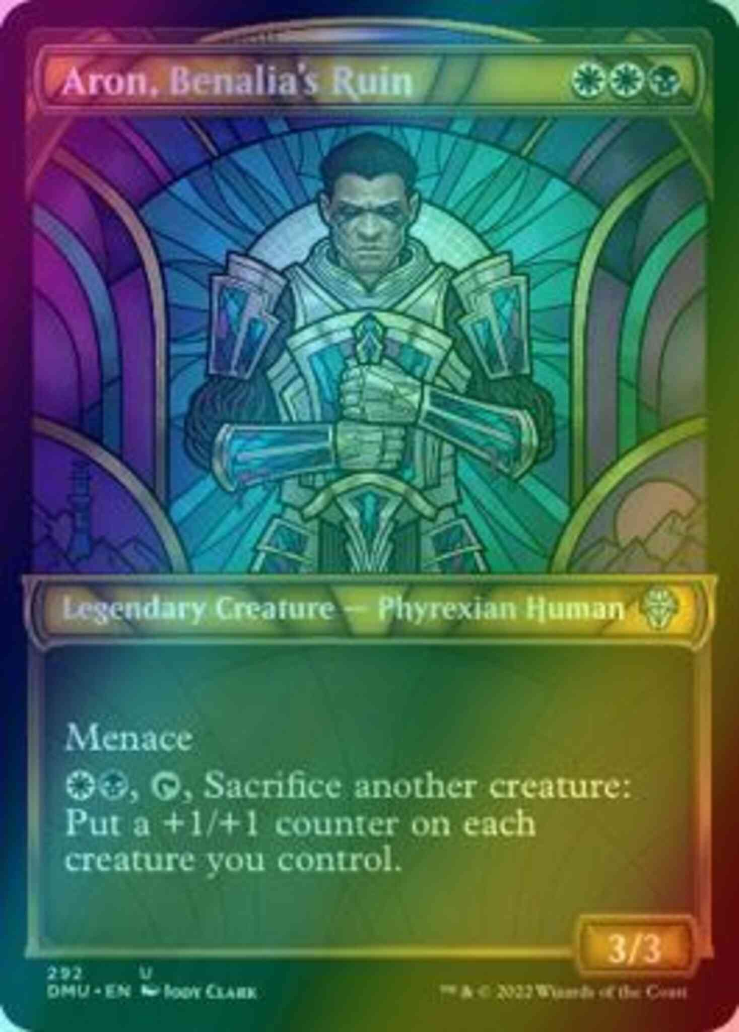 Aron, Benalia's Ruin [292] [Stained Glass Showcase] [Dominaria United] [Foil]