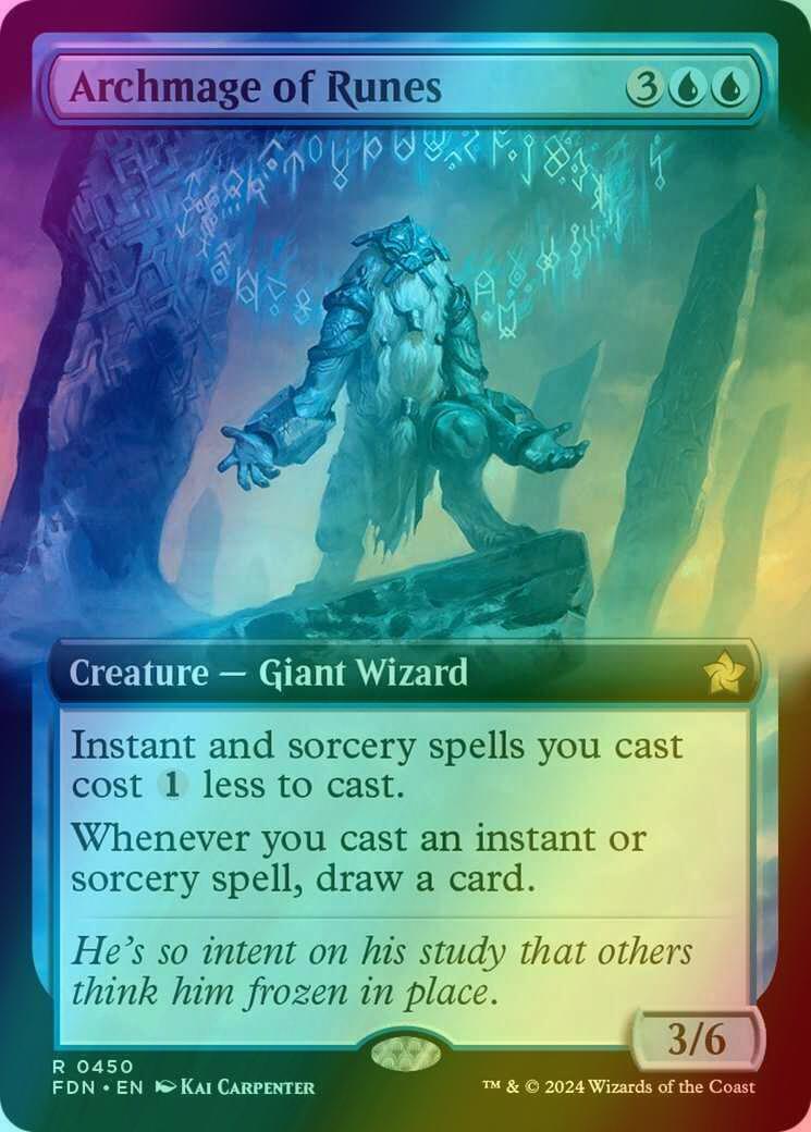 Archmage of Runes [450] [Extended Art] [Foundations] [Foil]