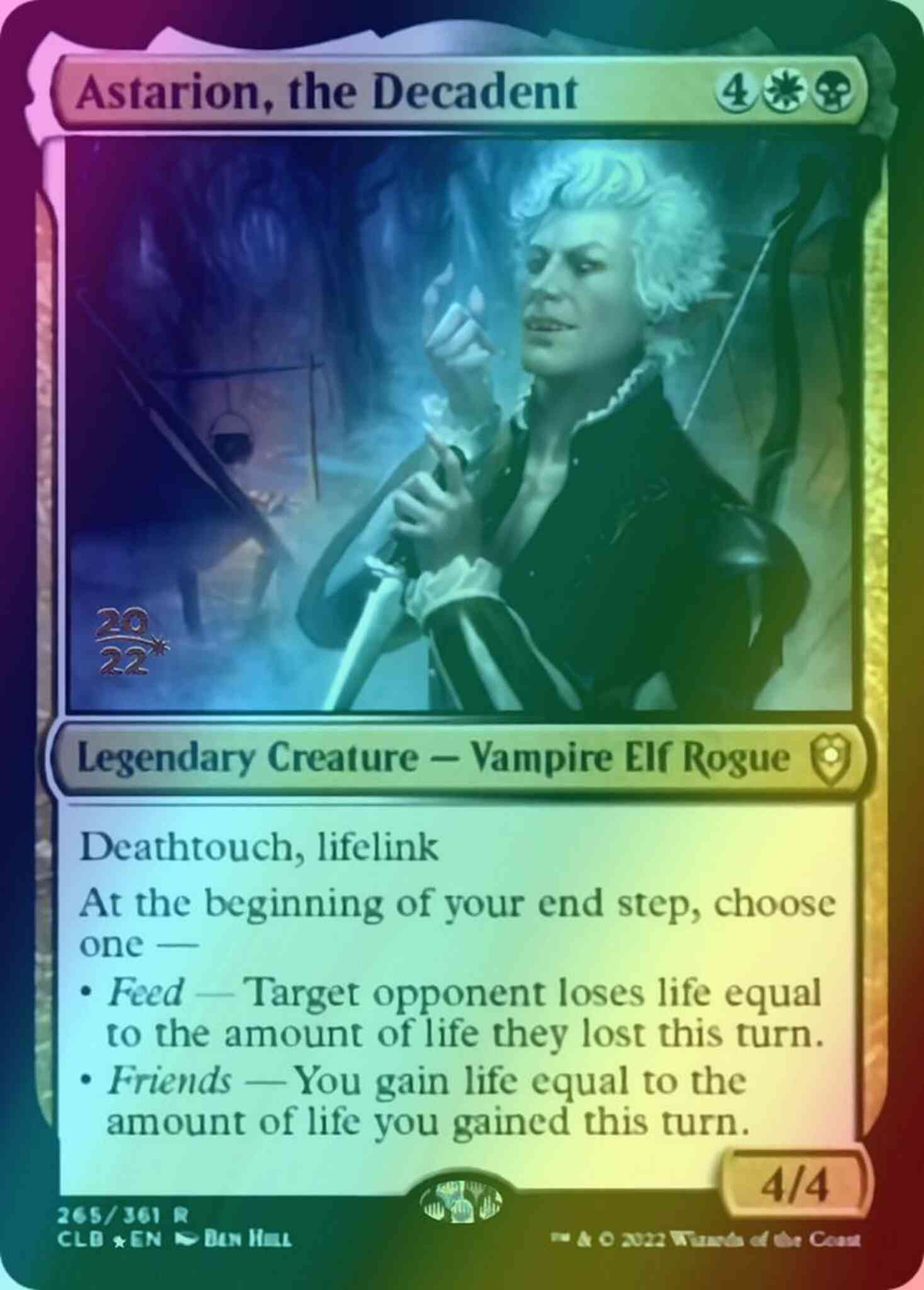 Astarion, the Decadent [265s] [Prerelease] [Commander Legends: Battle for Baldur's Gate: Promos] [Foil]