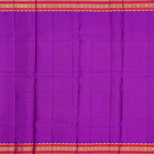 Cardamom Green Handloom Kanchipuram Korvai Silk Saree With Zari Stripes & Buttas