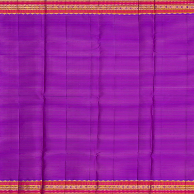 Cardamom Green Handloom Kanchipuram Korvai Silk Saree With Zari Stripes & Buttas