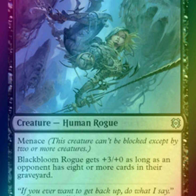 Blackbloom Rogue // Blackbloom Bog [91] [Zendikar Rising] [Foil]
