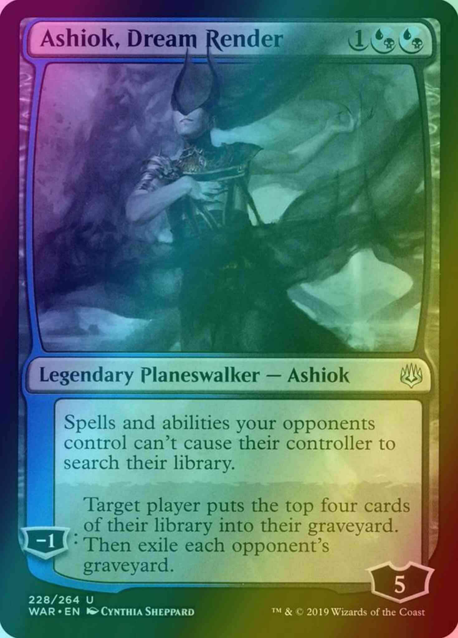 Ashiok, Dream Render [228] [War of the Spark] [Foil]