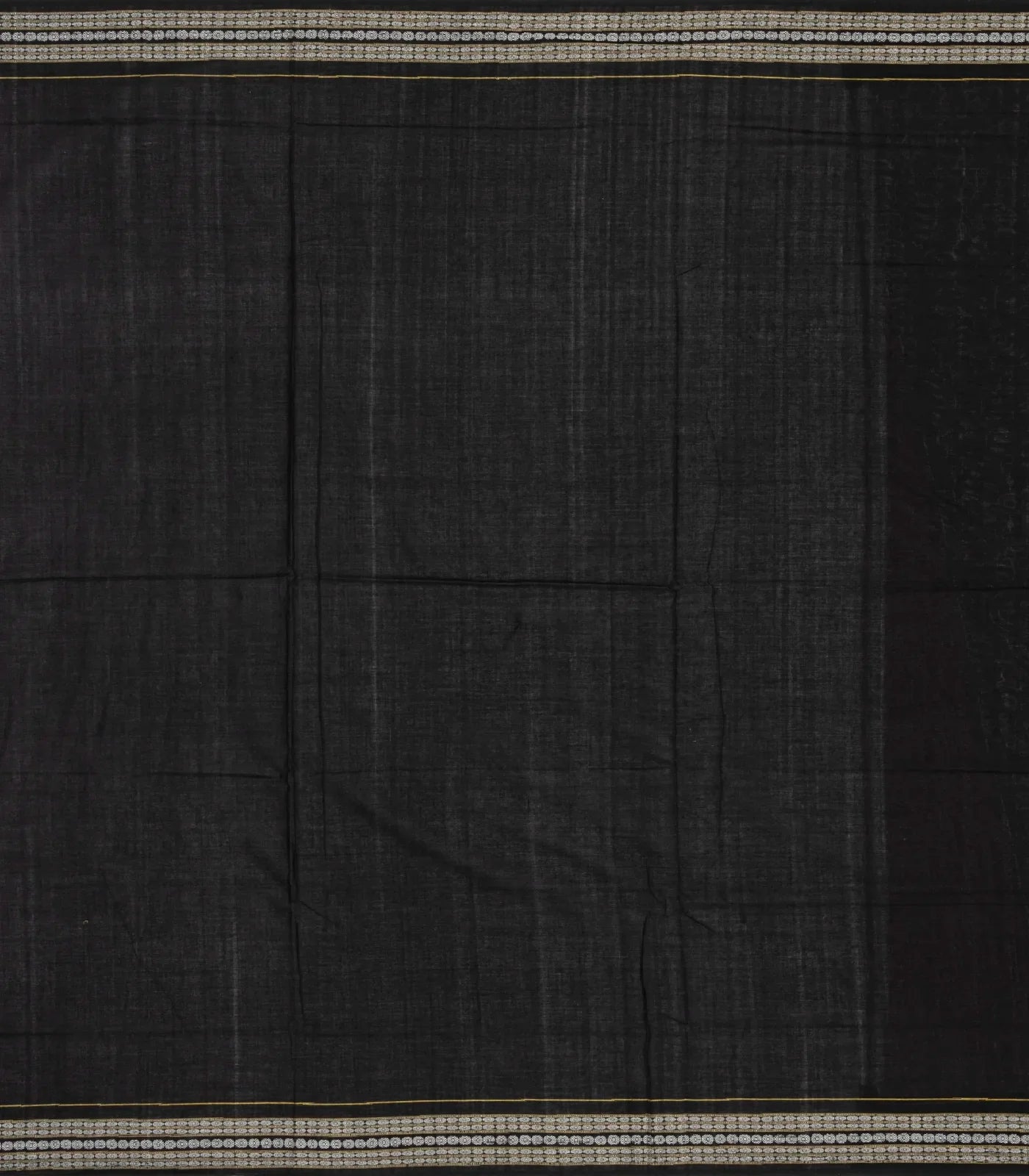 Black Orissa Cotton Saree With Tie & Dye Motifs