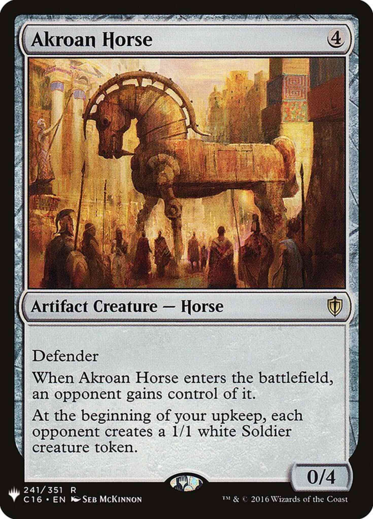 Akroan Horse [C16-241] [The List] [Non-Foil]