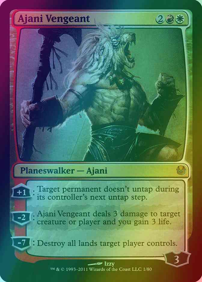 Ajani Vengeant [1] [Duel Decks: Ajani vs. Nicol Bolas] [Foil]