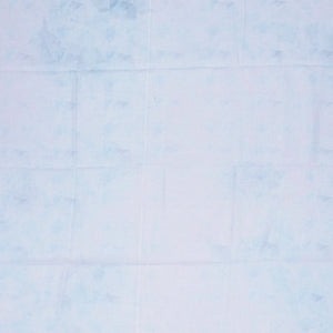 Light Blue Handloom Linen Saree With Printed Flowers