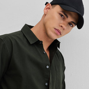 Olive Slim Fit Shirt