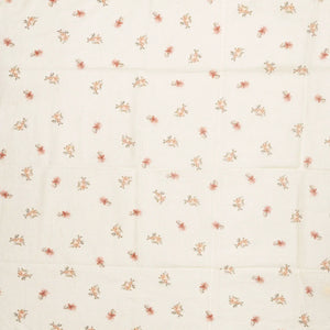 Taupe Handloom Linen Saree With Printed Floral Motifs