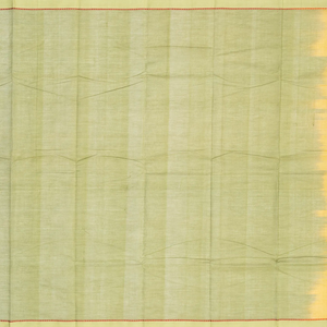 Sandal Handloom Kanchi Cotton Saree With Coin Buttas