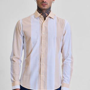 Yellow Stripes Slim Fit Shirt