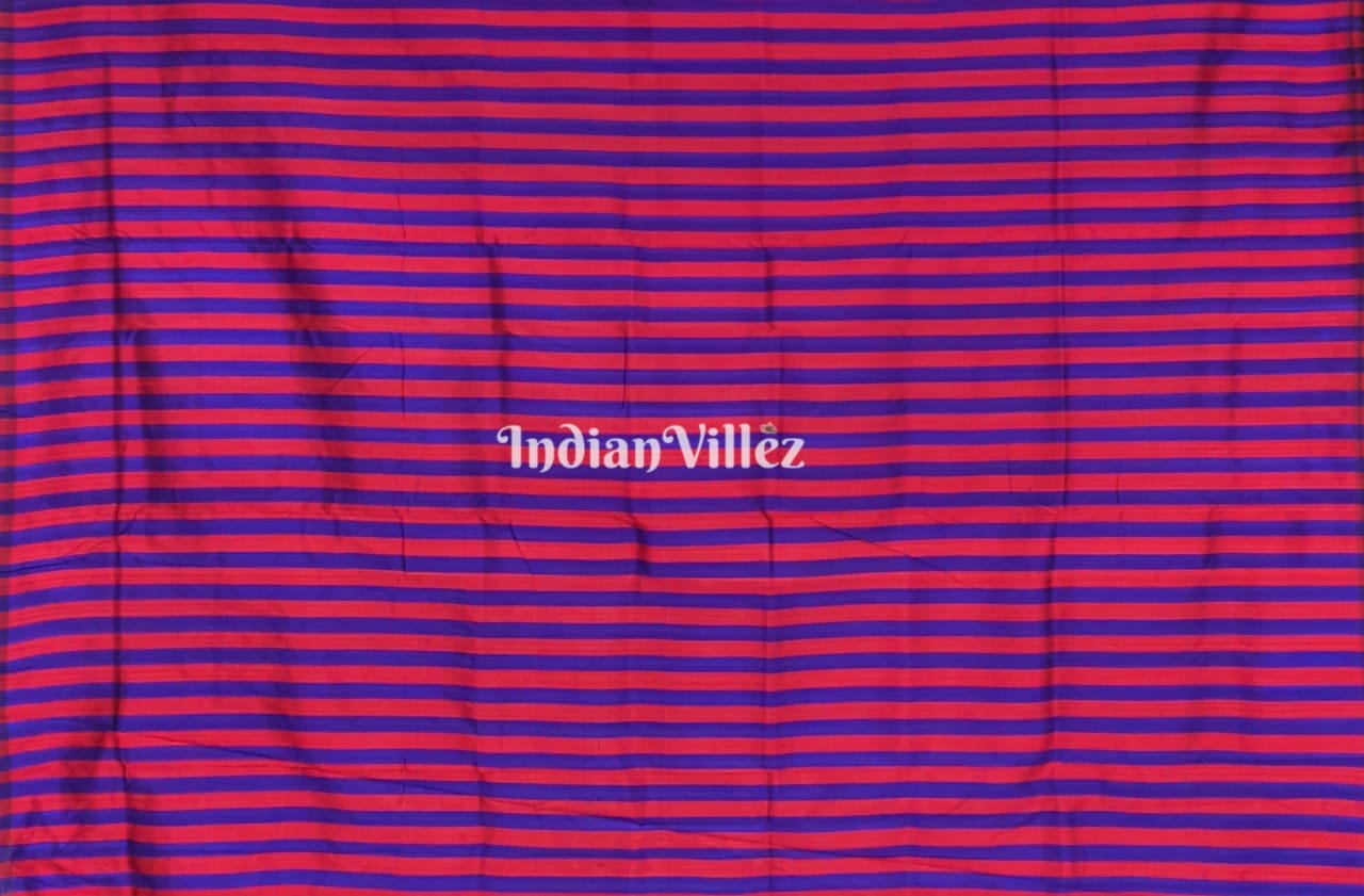 Blue Tribal & Jhoti Contemporary Silk Saree