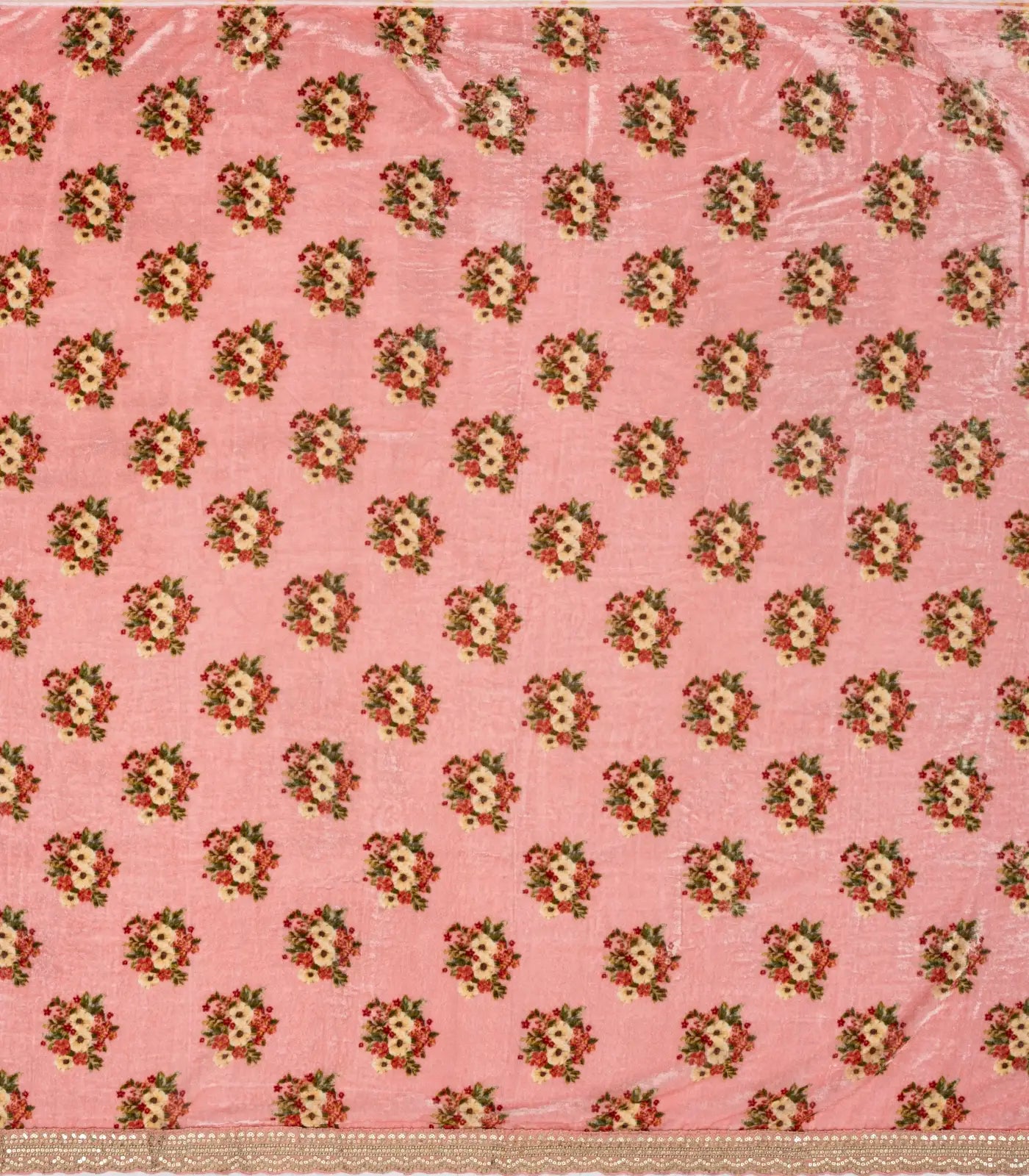 Bubblegum Pink Woven Banarasi Satin Saree With Embroidery