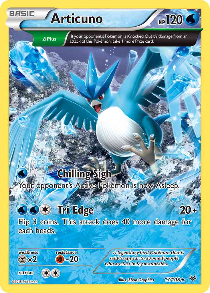 Articuno - 17/108 - Rare [xy6-17] [Non-Holo]