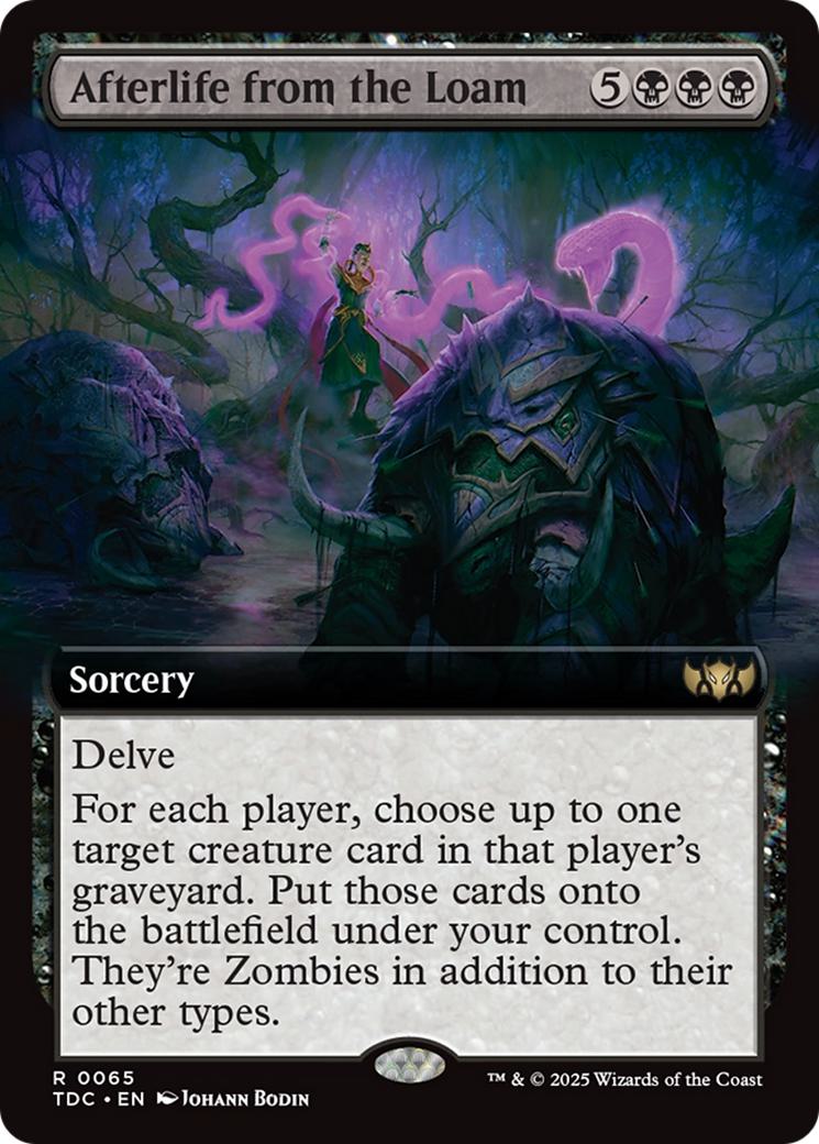 Afterlife from the Loam [65] [Extended Art] [Tarkir: Dragonstorm: Commander] [Non-Foil]