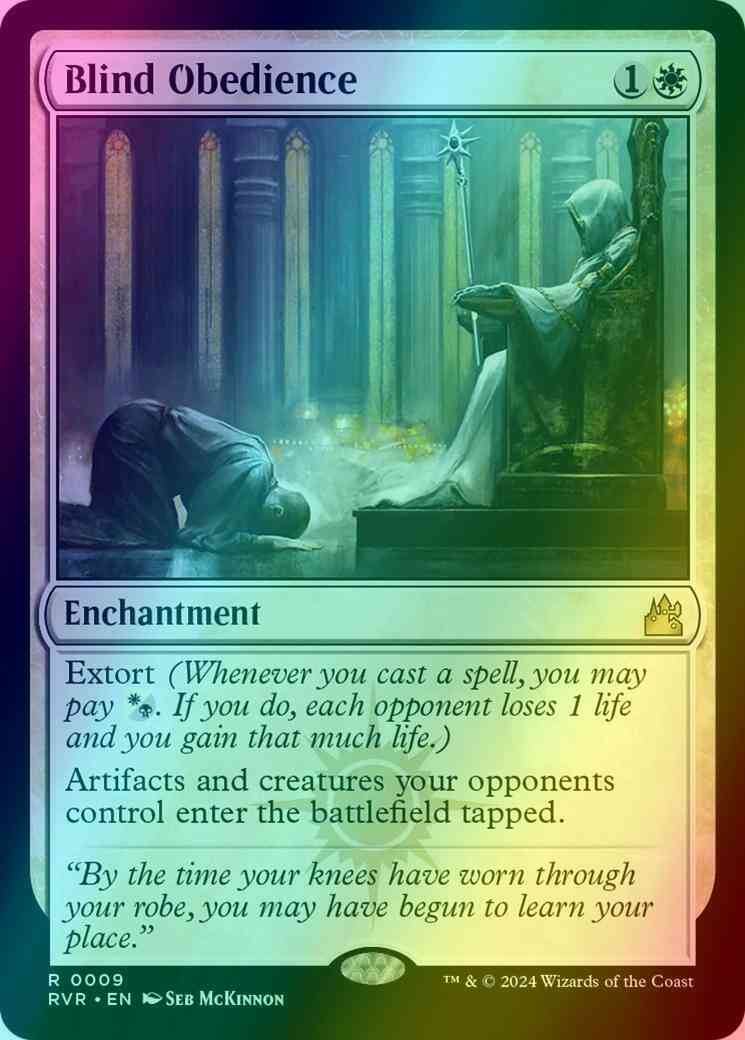 Blind Obedience [9] [Ravnica Remastered] [Foil]