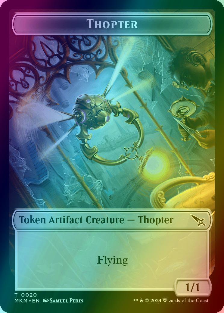 Bat Token (04) // Thopter Token (20) [Murders at Karlov Manor: Tokens] [Foil]