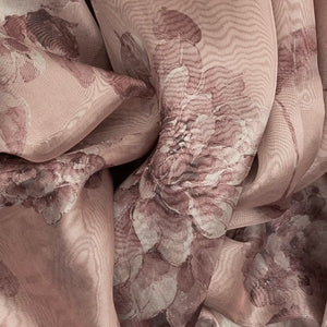 Lavender Woven Viscose Saree With Embroidered & Printed Motifs