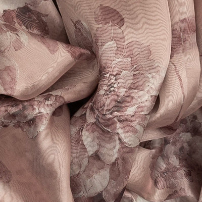 Lavender Woven Viscose Saree With Embroidered & Printed Motifs